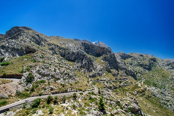 Bergstraße auf Mallorca — Stockfoto