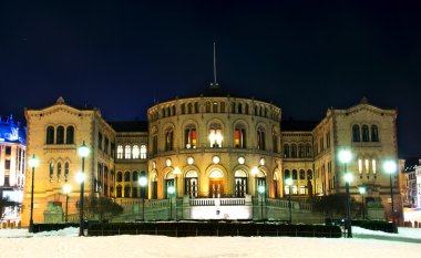 Stortinget, gece