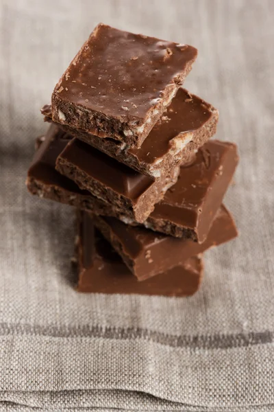 Stack of chocolate — Stock Photo, Image