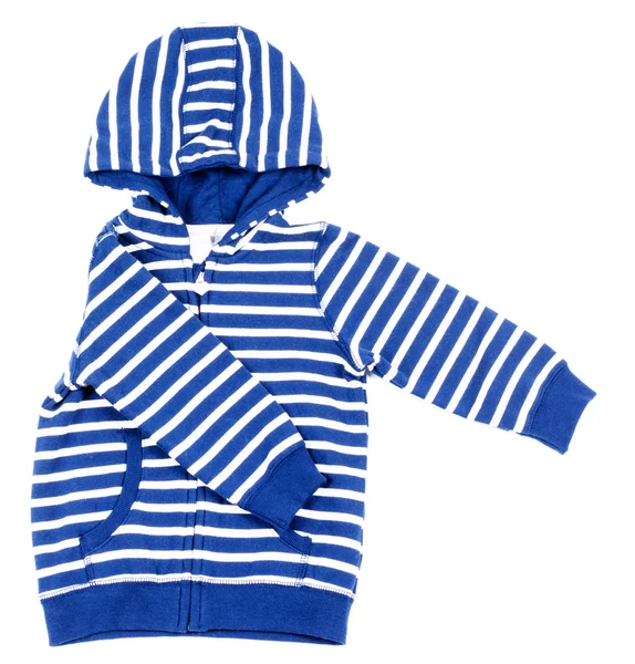Kids striped shirt with hood — Stock Photo, Image
