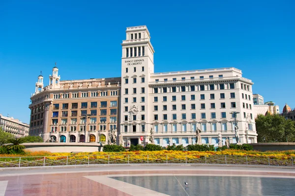 Barcelona İspanya'da bina banesto — Stok fotoğraf