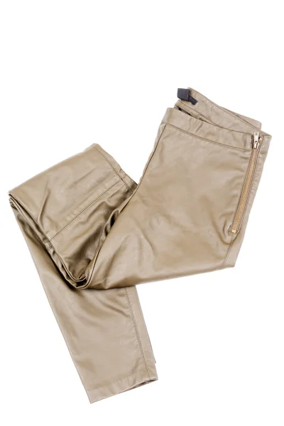 Leather pants isolated — Stock Photo, Image