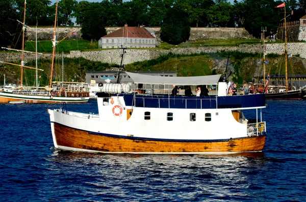Barco em Oslofjord — Fotografia de Stock