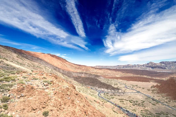 Paisaje de montaña cerca del volcán Teide — Foto de Stock