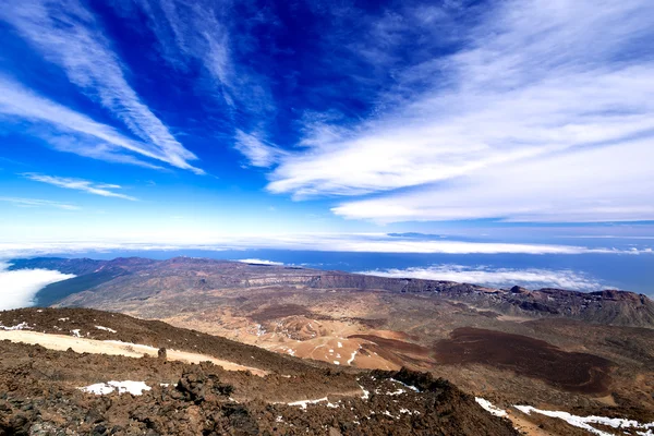 Bergslandskap från vulkanen teide — Stockfoto