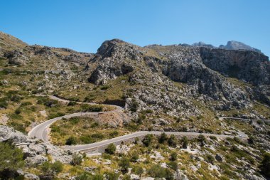 dağ Mallorca dolambaçlı yol
