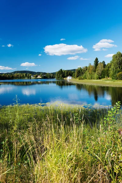 Lago tranquillo in Norvegia — Foto Stock