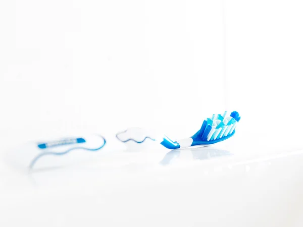 Toothbrush in high key close up — Stock Photo, Image