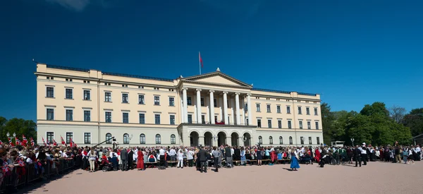 17 may oslo norway celebration Slottsparken — Stock Photo, Image