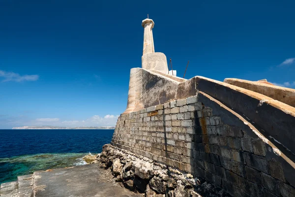 Marfa Harbour Malta parede de tijolo — Fotografia de Stock