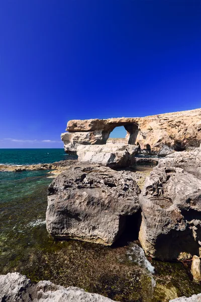 Azure παράθυρο στο gozo — Φωτογραφία Αρχείου