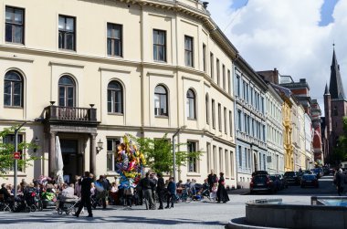 Oslo dış Cafe'de öğle