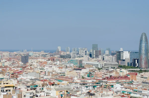 Vista de aves de la Torre Agbar — Foto de Stock