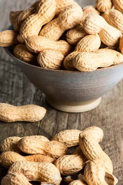 Peanuts in bowl — Stock Photo, Image