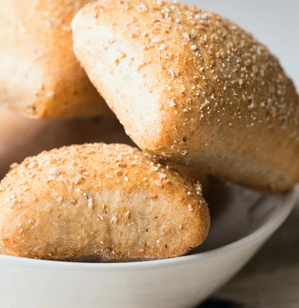 Bread in bowl — Stock Photo, Image