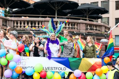 Europride parade in Oslo clipart