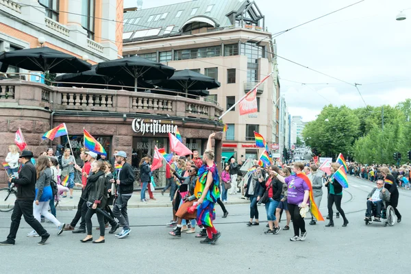 在奥斯陆 europride 游行 — 图库照片