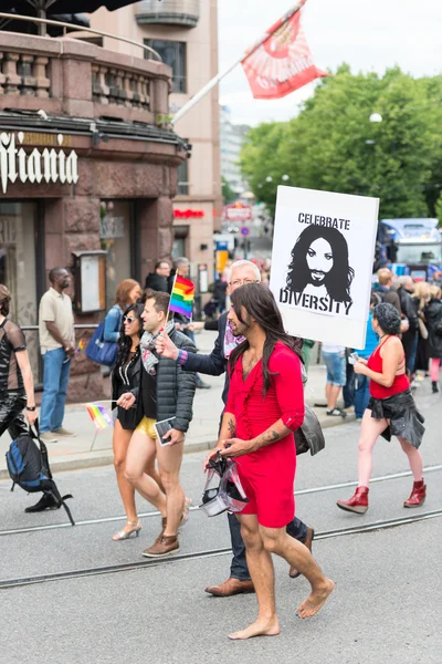 在奥斯陆 europride 游行 — 图库照片