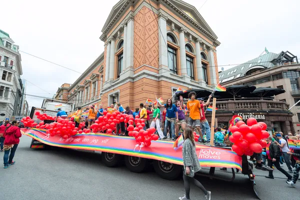 在奥斯陆 europride 游行 — 图库照片