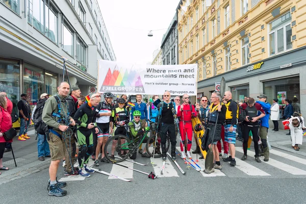 在奥斯陆 europride 游行 — 图库照片