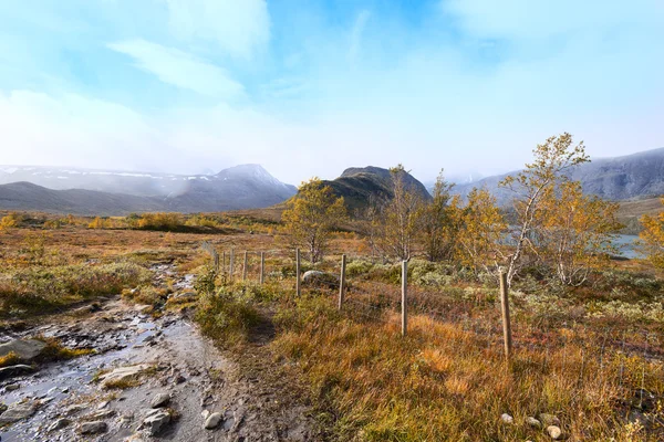 Fluxo de montanha na Noruega — Fotografia de Stock