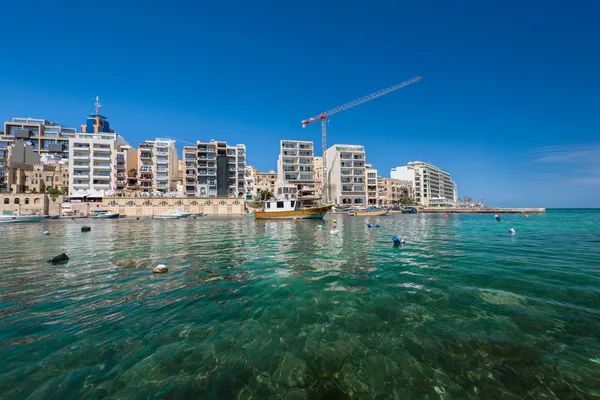 Hotels in spinola bay — Stockfoto