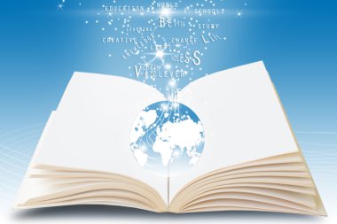 planet earth ile açık kitap