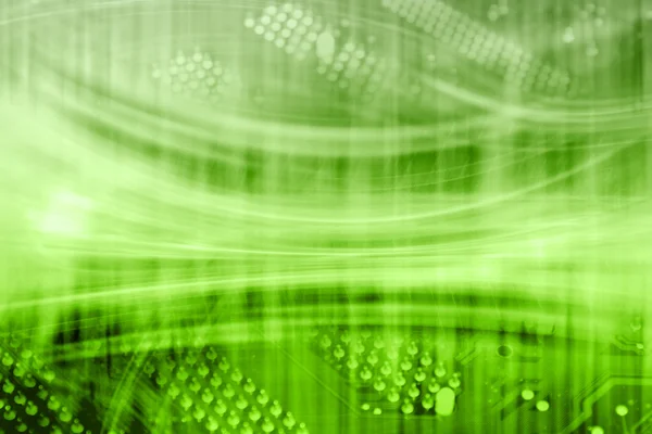 Technology Energy Background - Green Circuit — Stock Photo, Image