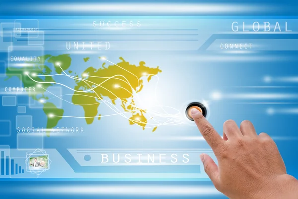 Connect The World - Business Concept Background — Stock Photo, Image