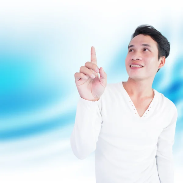 Man Pointing Up — Stock Photo, Image