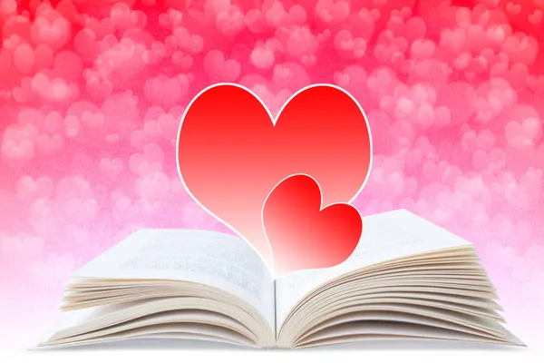 Diario de amor, fondo para el día de San Valentín — Foto de Stock
