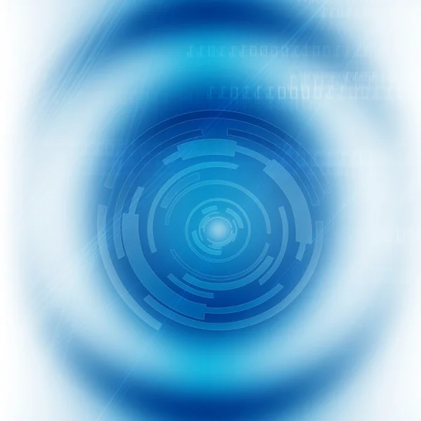 Технологический фон синих кругов — стоковое фото