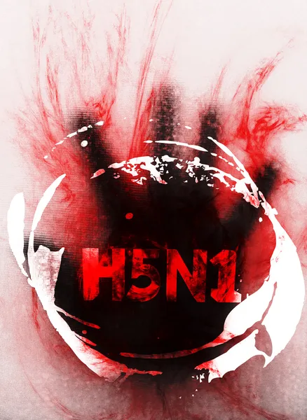 Virus h7n9-Konzept — Stockfoto