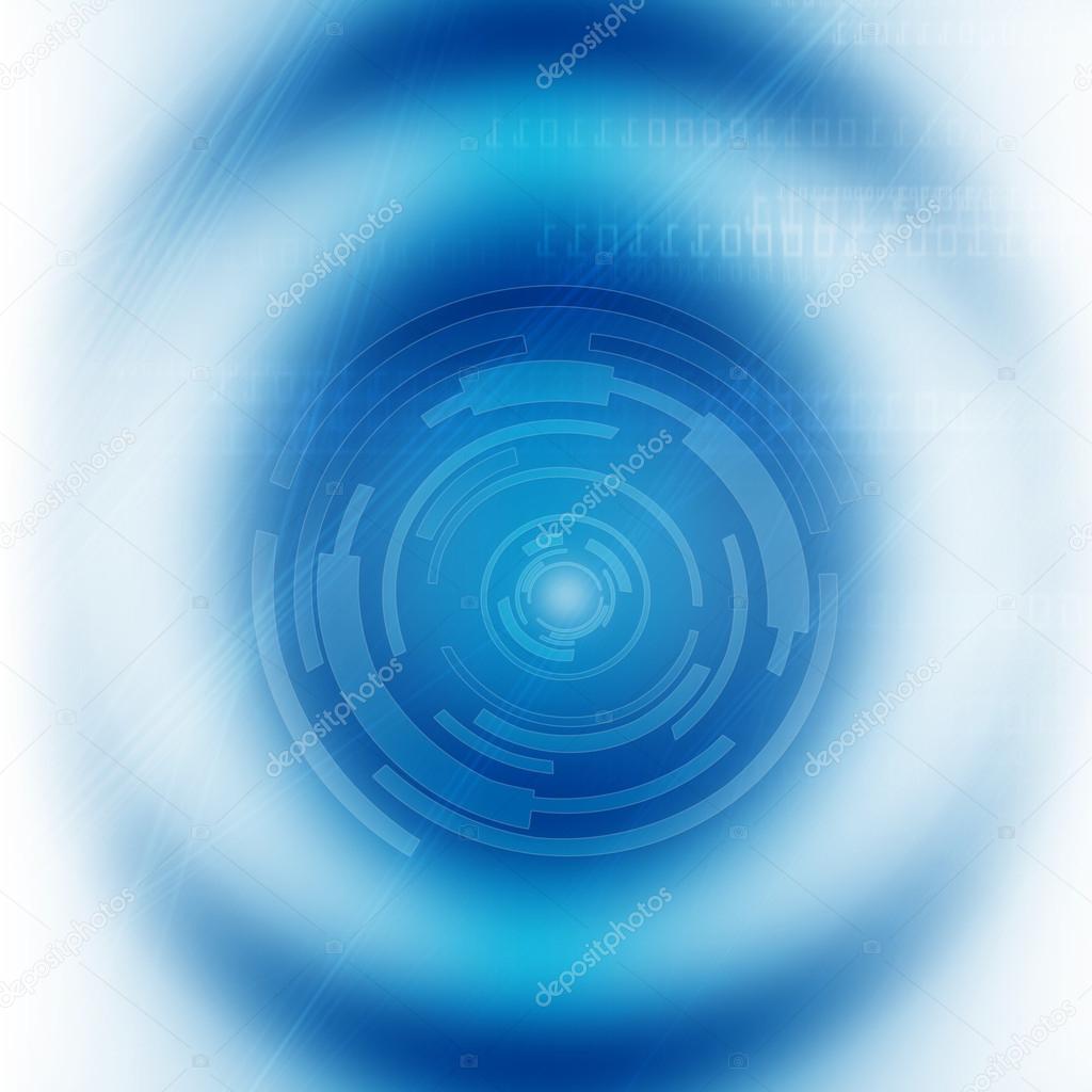 Blue Circles Technology Background