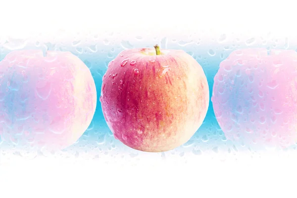 Frosted Red Apple — Stock Photo, Image