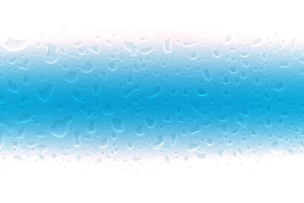 유리에 떨어지는 물방울 — 스톡 사진
