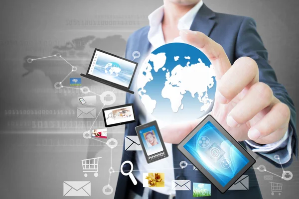 işadamı teknolojisi el ile