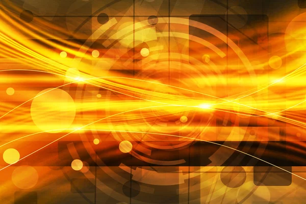 Orange Futuristic Technology Background — Stock Photo, Image