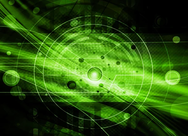 Green Abstract Technology Background — Stock Photo, Image