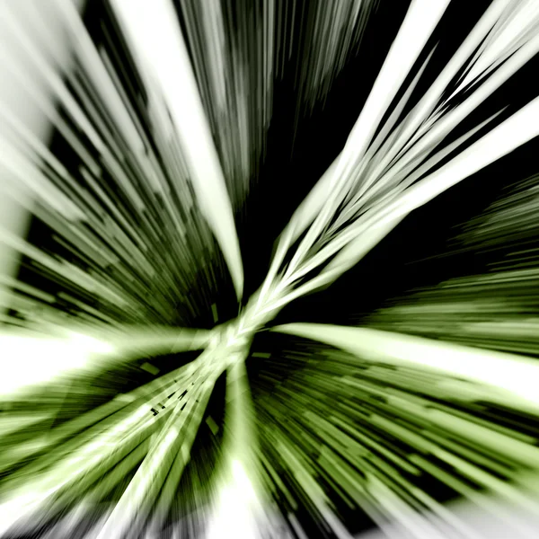 Rayons verts et blancs - Contexte abstrait — Photo