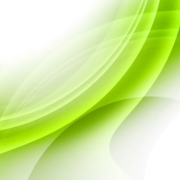 绿色曲线的背景 — 图库照片