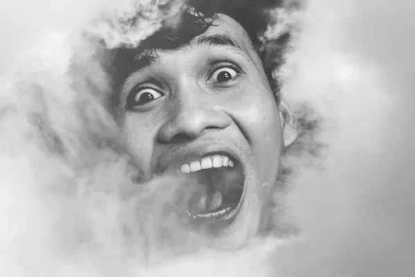 Scream In The Cloud — Stock Photo, Image