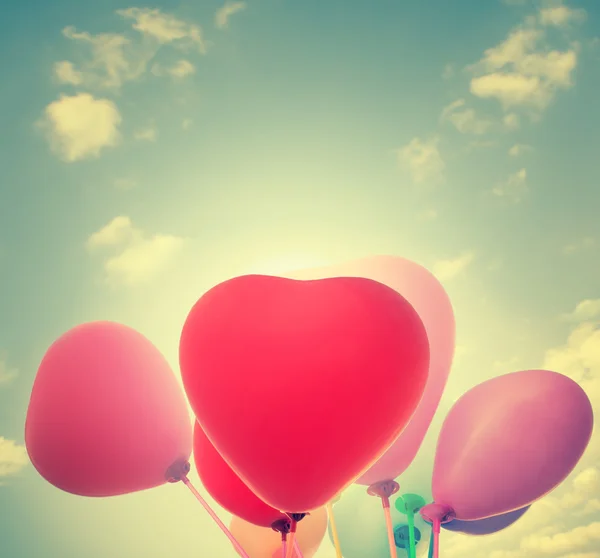 Ballons cardiaques, Saint-Valentin Contexte — Photo