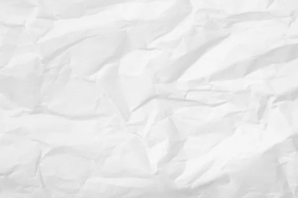 Beyaz buruşmuş kağıt dokusu — Stok fotoğraf