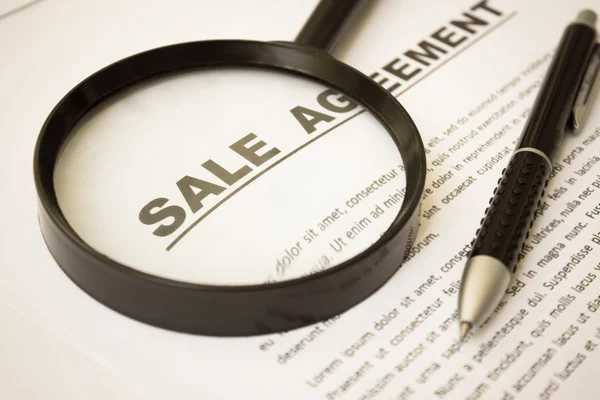 Sale Agreement,For Real Estate Concept Background — Stock Photo, Image