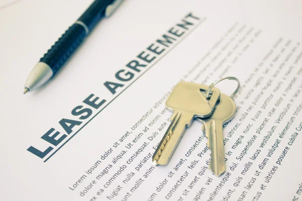 Lease Agreement,For Real Estate Concept Background — Stock Photo, Image