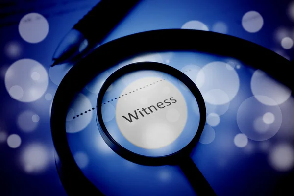 Witness Concept Background,Use For Crime Concept — Stock Photo, Image