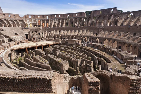 Amphitheatre of the Coliseum in Rome, Italy Stock Image