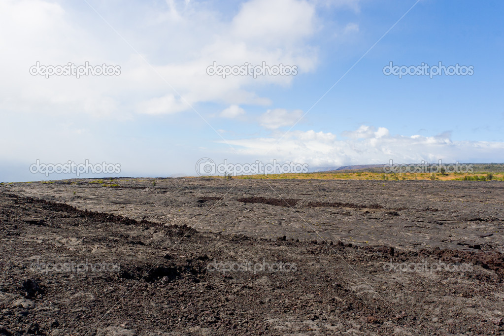 Old volcanic lava field on Big island, Hawaii, USA.