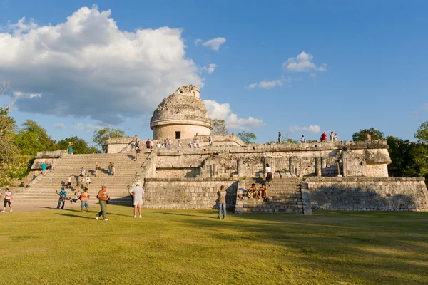 El Caracol is ancient Maya observatory in archaeological site o — Stock Photo, Image